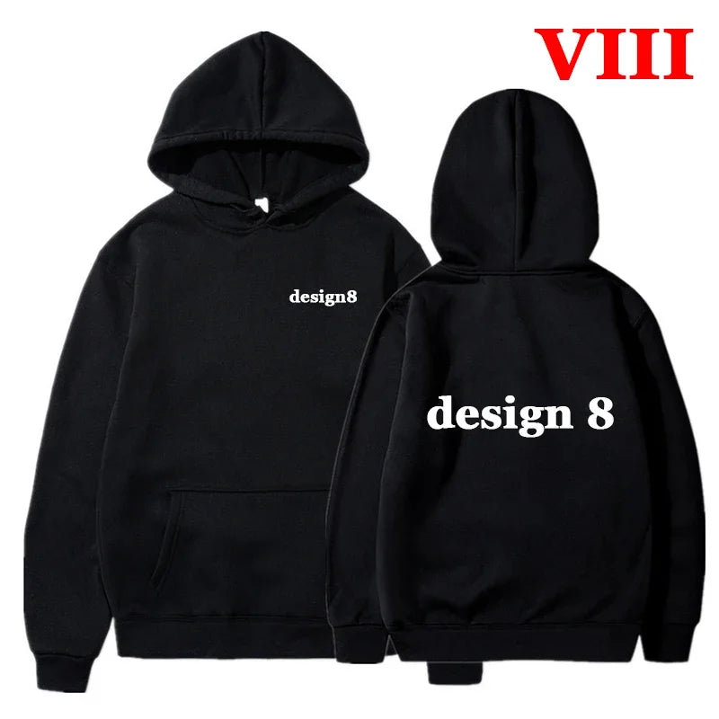 Men Hoodies Loose Casual Clothing Women Fashion Long Sleeve Hooded Pullover Personality Design Streetwear Sweatshirts