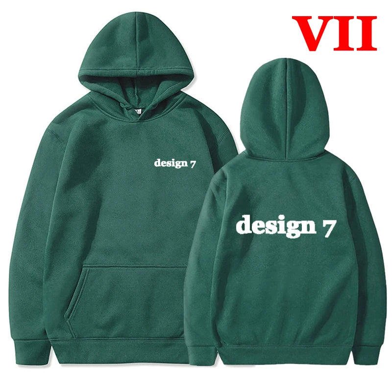 Men Hoodies Loose Casual Clothing Women Fashion Long Sleeve Hooded Pullover Personality Design Streetwear Sweatshirts