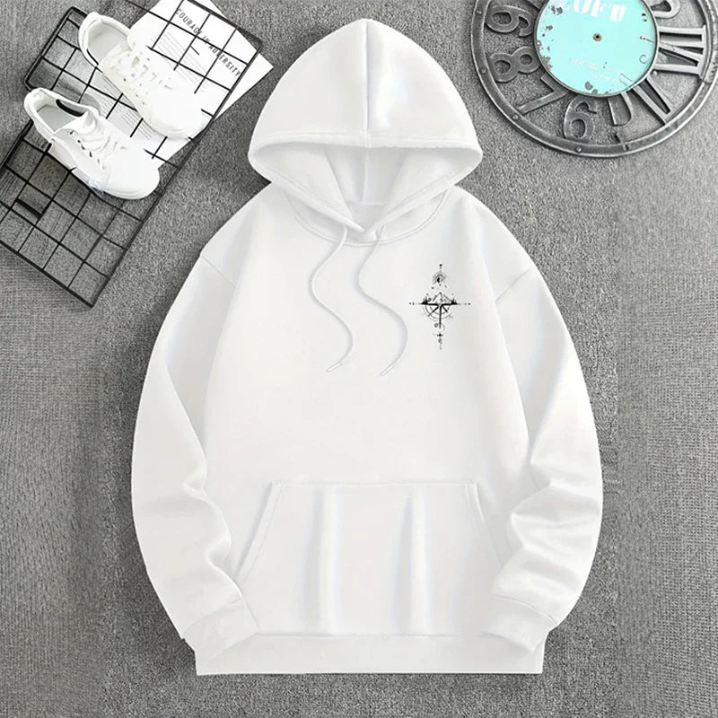 Men's hoodies, high-quality long-sleeved hooded sweatshirts spring and autumn casual sports tops for men's wear
