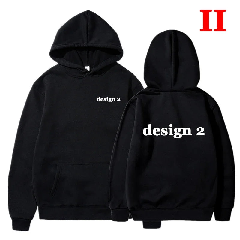 Men Hoodies Loose Casual Clothing Women Fashion Long Sleeve Hooded Pullover Personality Design Streetwear Sweatshirts